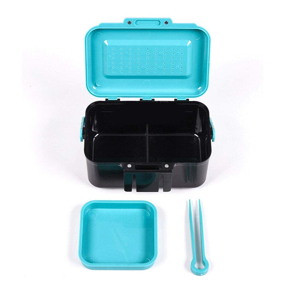 Ubersweet® Imported Fishing Bait Box Red Worm Porta Tackle Rod Organizer ABS Clamp