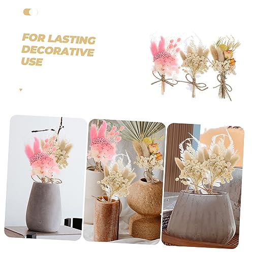 Mini ramos de flores secas decorativas 6 piezas miniatura 3