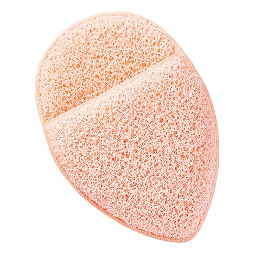 乾燥肌の角質除去フェイススポンジ - ナチュラルソフトグローブスタイルのフェイシャルクレンザー|シャワー、バスルーム、スキンケアの使用のための深いきれいで穏やかな剥離フェイススポンジのための厚い再利用可能な肌に優しいパッド