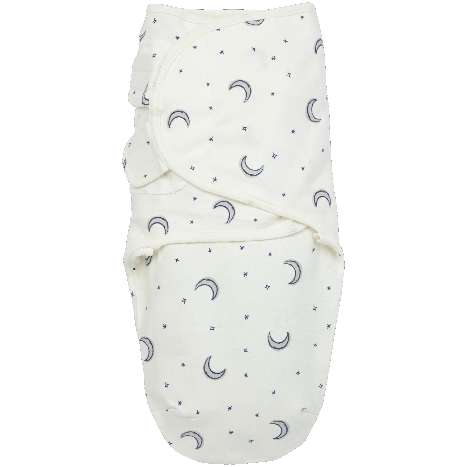 Meyco Baby Swaddling Bag - 0-3 Months - Swaddle Cloth Swaddle for Newborns - 100% Cotton - Oeko Tex Certified - Soft Sleeping Comfort - Breathable and Moisture Absorbing - Moon Indigo — image 1