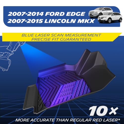 Image of Michelin Vehicle Mats for 2007-2014 Ford Edge & 2007-2015 Lincoln MKX | All-Weather TPE Custom Fit Liner, Premier (6 Piece)