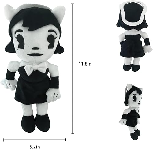 Miniatura 3 de Bendy - Juguete de peluche 3 piezas de peluche Bendy and The Ink Machine lindo juego de terror animales de peluche suaves para niños y fanáticos del