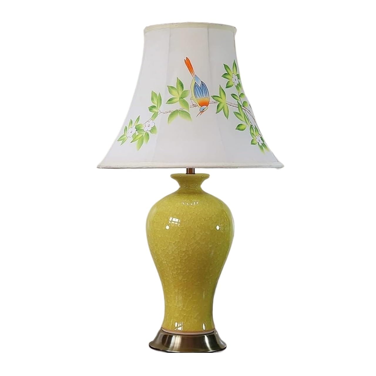HYHDDM Large Oriental Porcelain Table Lamp, Hand-Painted Ceramic Vase Bedside Desk Lamp for Bedroom Study Home Decor
