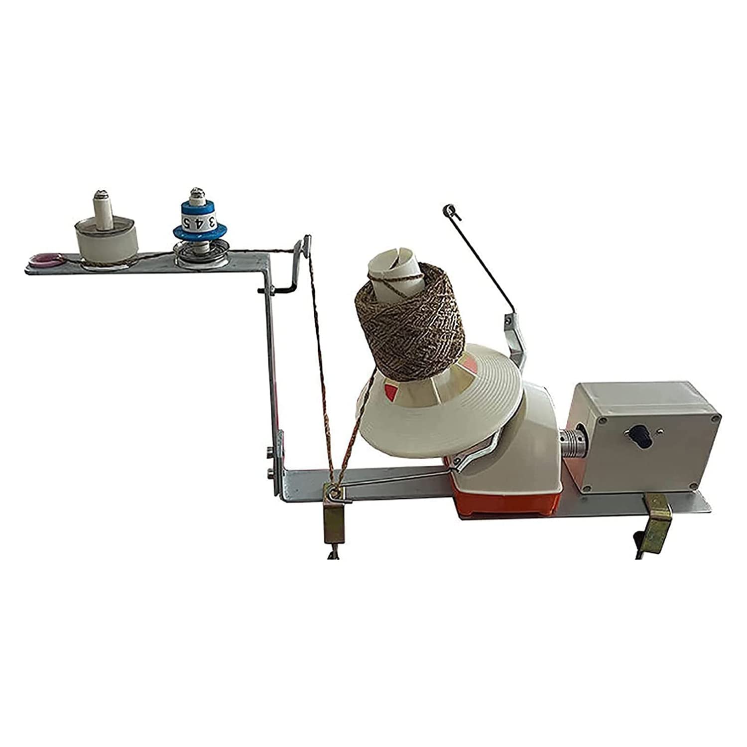 Carrete de Tejer eléctrico Hilo de Nylon Hilo de Bola Bobinador automático de Bolas de Hilo, 20x12x8cm / 7.87x4 Velocidad Ajustable y bajo Nivel de Ruido, fácil de configurar y Usar, para Hilo