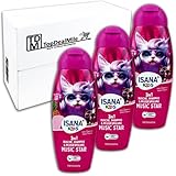 TopDealmile - Vorratspack - ISANA KiDS 3in1 Dusche, Shampoo & Pflegespülung Music Star 3 x 300 ml