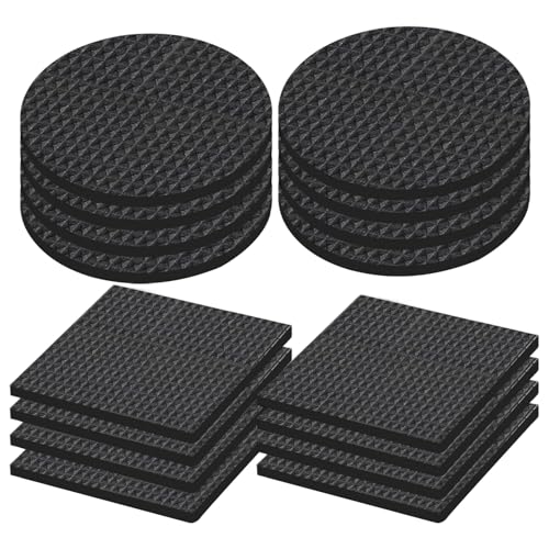 Yotlein 16 Pièces Patin Chaise, Patin Antiderapant, Pieds Caoutchouc Patins Autocollant Protecteurs de Meubles, Patins de Protection pour Sols en Boi, Pieds...