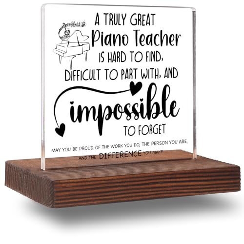 Piano Teacher Gifts, Piano Teacher Office Decor, Piano Teacher Gifts for Women Men, Piano...