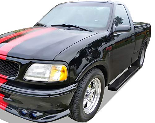 Estribos Running Boards 6in Negro APS Acero Inox miniatura 6