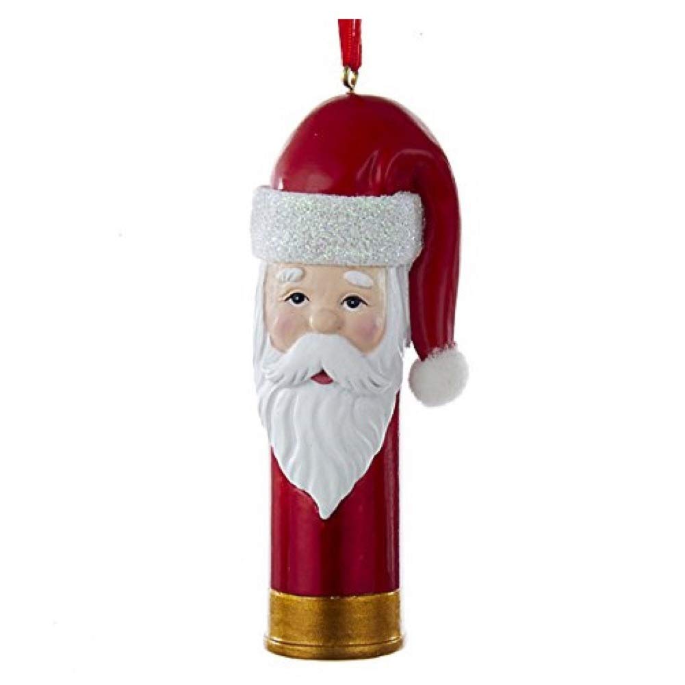 Kurt Adler Santa Shotgun Shell Resin Ornament