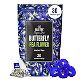 BLUE TEA - Butterfly Pea Flower Tea - 30 Tea Bags - Plant Based | SUPER ANTIOXIDANT | Aparajita - Shankhpushpi | Flower Based - Herbal Tea - Caffeine Free - Detox Tea | Zipper | Diwali Gift for Family, Friends & Corporate Gifting