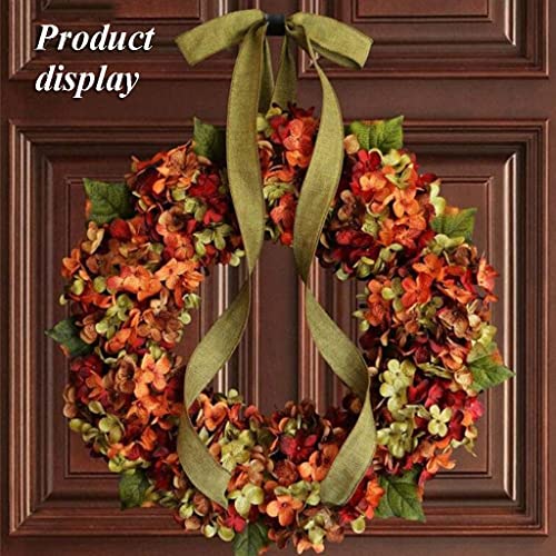 Couronne de Thanksgiving déco automne et fleurs de style ferme - 7