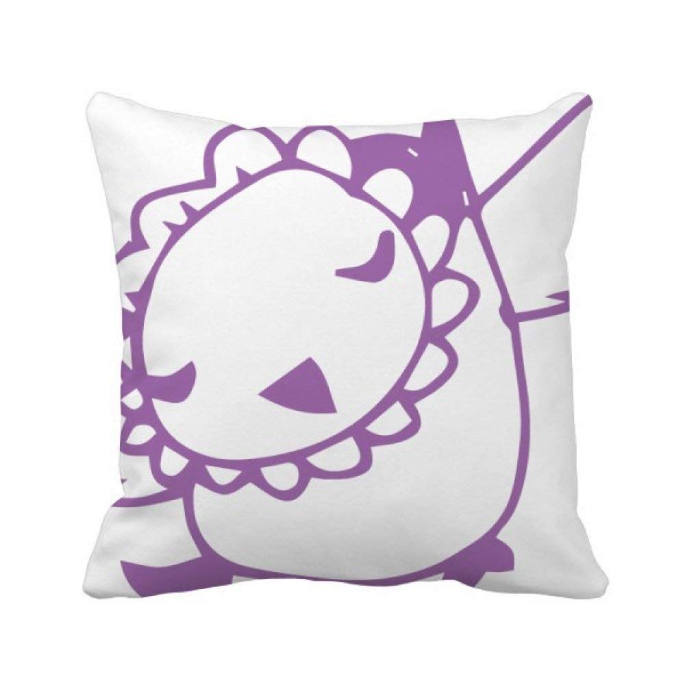 Coussin oiseaux dessin en ligne oreiller décoratif carré 40x40cm pour canapé salon