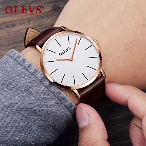 Image of OLEVS Men's Watches Analog Quartz Chronograph Dress Watch Multifunctional Stainsteel Steel Waterproof Classic Original Watch for Man