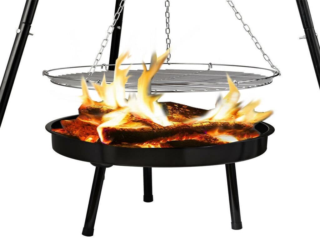 Regulowany statyw Węgiel drzewny Grill Bbq Grill do gotowania Okrągły stojak Patio Garden