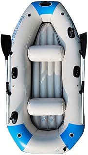 ゴムボート PVC 厚く インフレータブルカヤック 3人乗り 超厚型 4気室構造 釣り エアボート 積載重量230kg ミニボート 湖ツアー 防災 避難用 (スタイル10 3名様 235x135x36cm)