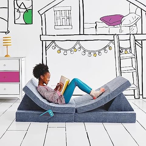 Yourigami Kids Play Couch, Blue Lagoon Cover