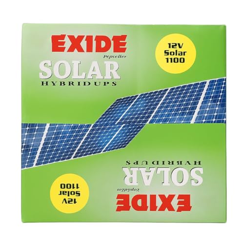 Image of Exide1100 Solar Hybrid UPS Inverter, Pure Sine Wave Output, LCD Display, Dual Mode Operation