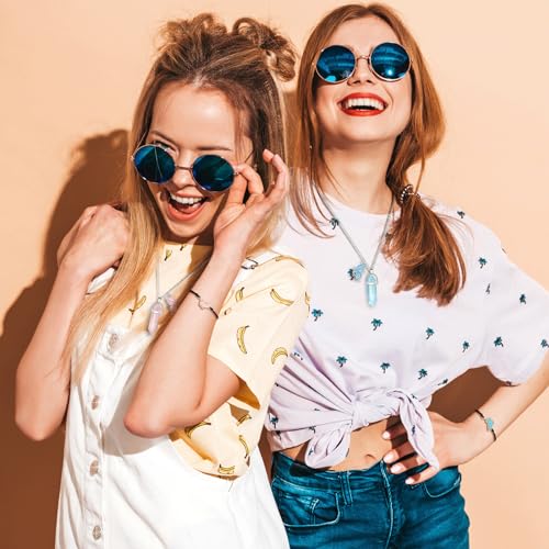 MJartoria BFF Necklace and Bracelets for 2-Crystal Friendship Necklace Bracelet Best Friend Necklace Matching Necklace Bracelets Gifts4