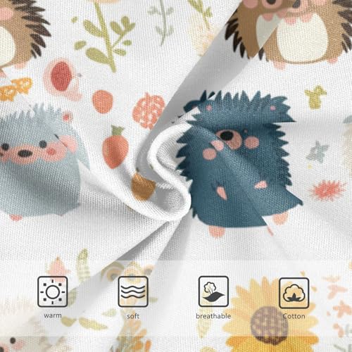 Cute Watercolor Hedgehogs Little Boys Comfort Kids Underwear Cute Children Panties3