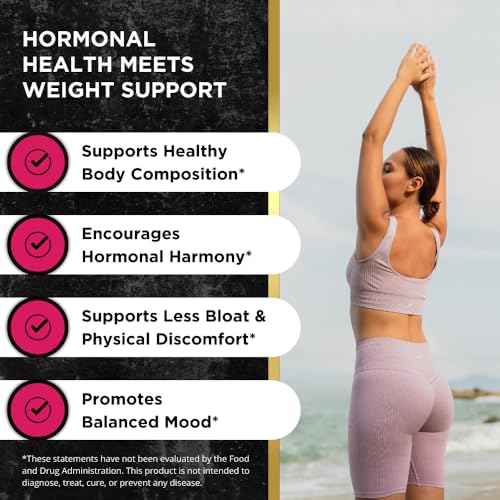 UNALTERED Hormone Balance for Women Weight Management - Natural Hormonal Wellness Support - Features Green Tea Extract, Cayenne, Magnesium, & Zinc - 90 Vegan Capsules - Image 3