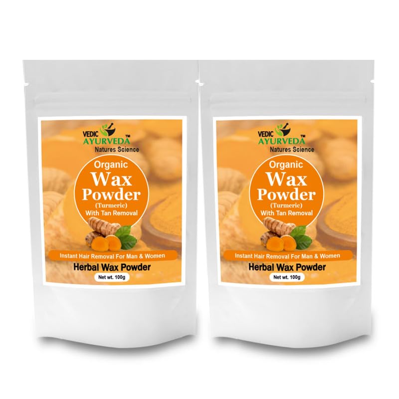 Vedicayurveda Herbal Wax Powder for Effortless Hair Removal Perfect for Body and Bikini Areas | No chemicals-No Irritation, No Skin rashes for Women and Girls (100g)(Turmeric Wax Powder Combo Pack)-image-14