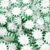 Starlight Spearmint Mints - 3 Pound Bulk Pack - Hard Candy - Hard Candy Individually Wrapped - Green and White Hard Candies - After Dinner Treats