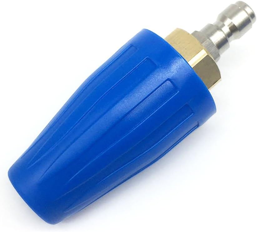 YOKING Turbo Nozzle For Pressure Washers, YK-4B25N, 4000 PSI，4.5GPM with 1/4" QD Plug, Blue (Ceramic Nozzle size 2.5) (025 nozzle)