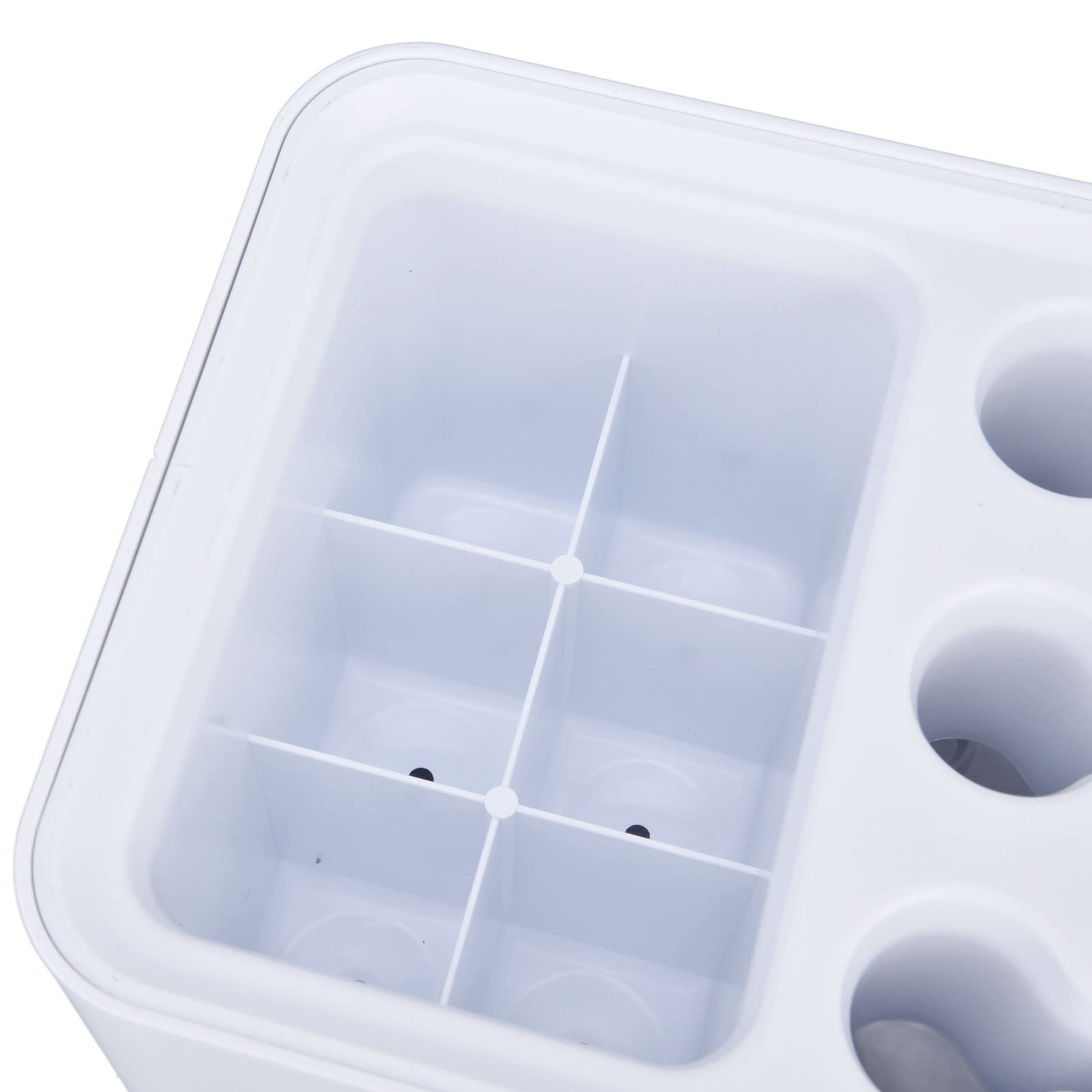 Tissting Portaombrelli Lungo e Corto per Ingresso, Portaombrelli con Vassoio Antigoccia Rimovibile, Salvaspazio Plastica Contenitore per Ombrelli Rettangolare per Entrata, Ufficio
