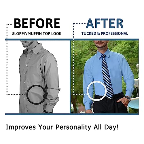 Shirt Stays For Men, Shirt Holder For Men, Adjustable Elastic Shirt Garter Securing Position With Non-Slip Locking Clamps, Shirt Stay For Businessmen, Inshirt Holder For Men... - Image 5