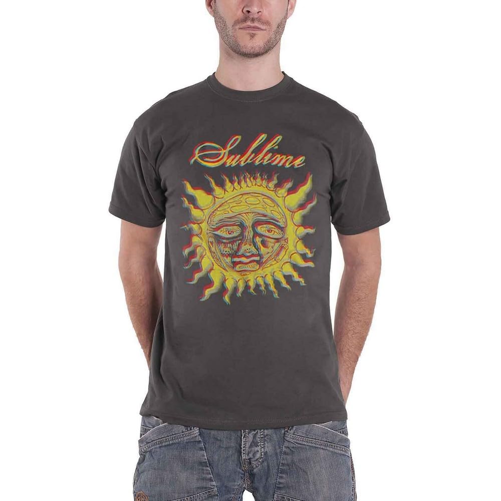 Sublime Yellow Sun T-Shirt Grey M