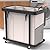 230L (60 Gal) Extra Large Fashion Laundry Sorter 3 Section with Lid, Rolling Laundry Basket Hamper with Handle, Laundry Organizer Storage Cart with Sturdy Metal Frame for Laundry Room, Hotel, White