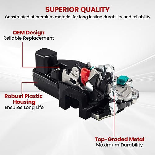 Image of SYERAL Power Door Lock Latch Actuator 931-644 Rear Left Driver Side Door Latch Compatible with Dodge Ram 1500 2500 3500 4000 2003-2010 OE# 55276795AB 55276795AC 55276795AD