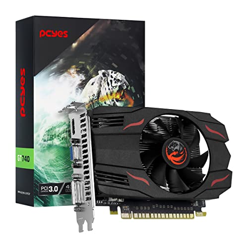 PLACA DE VIDEO NVIDIA GEFORCE GT 740 4GB GDDR5 128 BITS SINGLE FAN - PVGT7404GBR5128 – PCYES