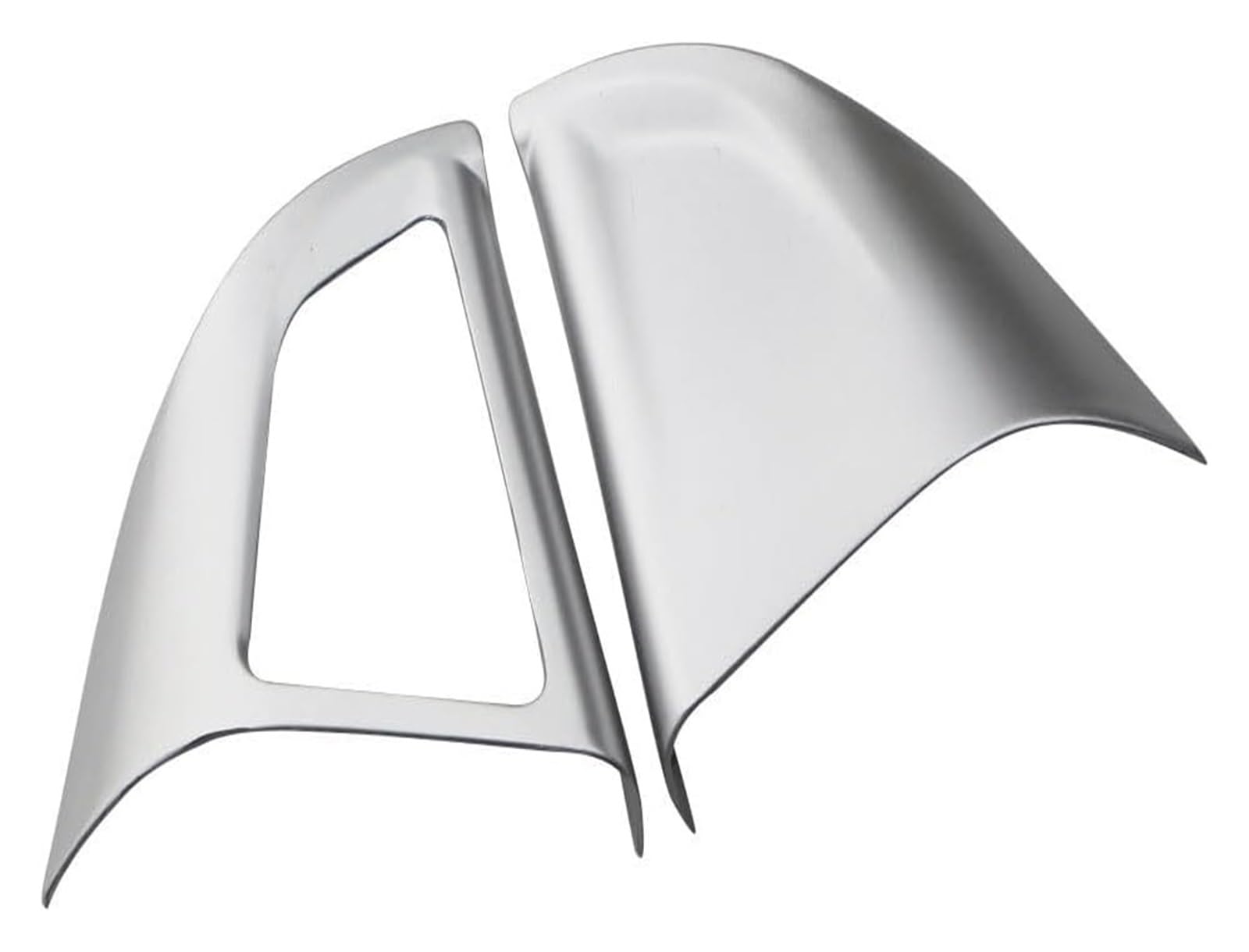 Qwqthgs 1 Hole Matte Silver For Cruze For Sedan Hatchback 2009-2015 For Trax Accessories Car Steering Wheel Cover Trim Sticker Interior Trim Strips(1 Hole Matte Silver)