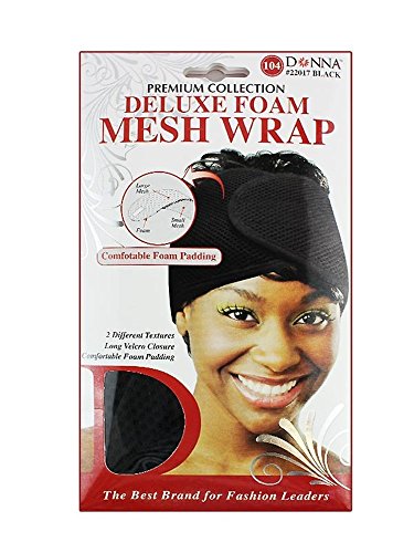 Donna's Premium Deluxe Foam Mesh Wrap Comfortable Foam Padding (Black)