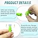 6-Pack Vented Scleral Lens Inserter, Contact Lens Applicator Tool for Hard/RGP Lenses, Scleral Lenses, Hard Contact Lens Plunger Fit for Lens Stand, Contact Lens Tweezers Included