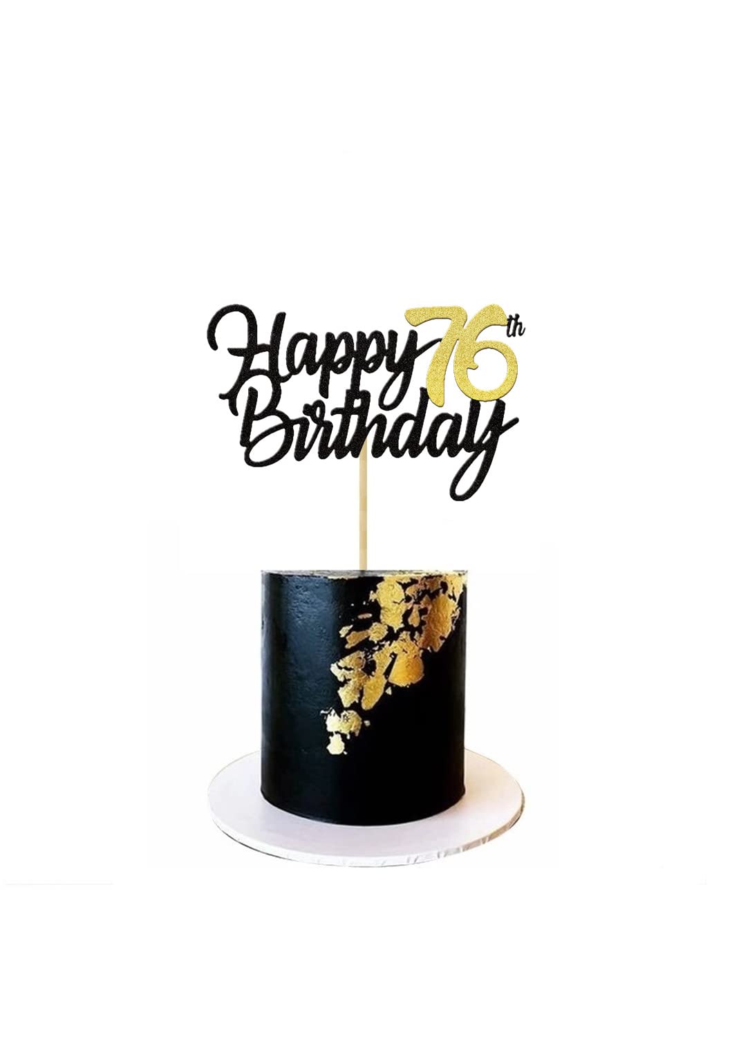 ケーキ トッパー Amazon.co.jp: Happy 76th Birthday ケーキトッパー グリッター 76周年