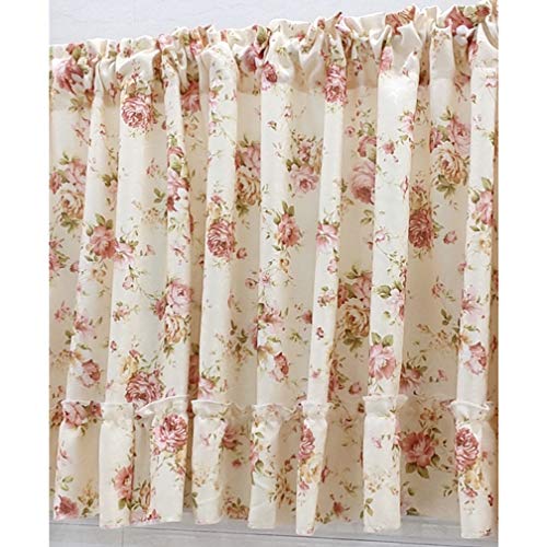 Cortina de café corta y translúcida para ventanas de baño o puertas de paso 5