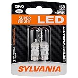 SYLVANIA ZEVO 168 T10 W5W White LED Bulb, (Contains 2 bulbs)