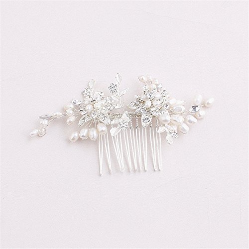 Weddwith Hair Accessories Headwear Styling Accessories Europe and America Bridal Headwear Accessories Comb Pearl Rhinestone Headdress Bridal Gown Accessories
