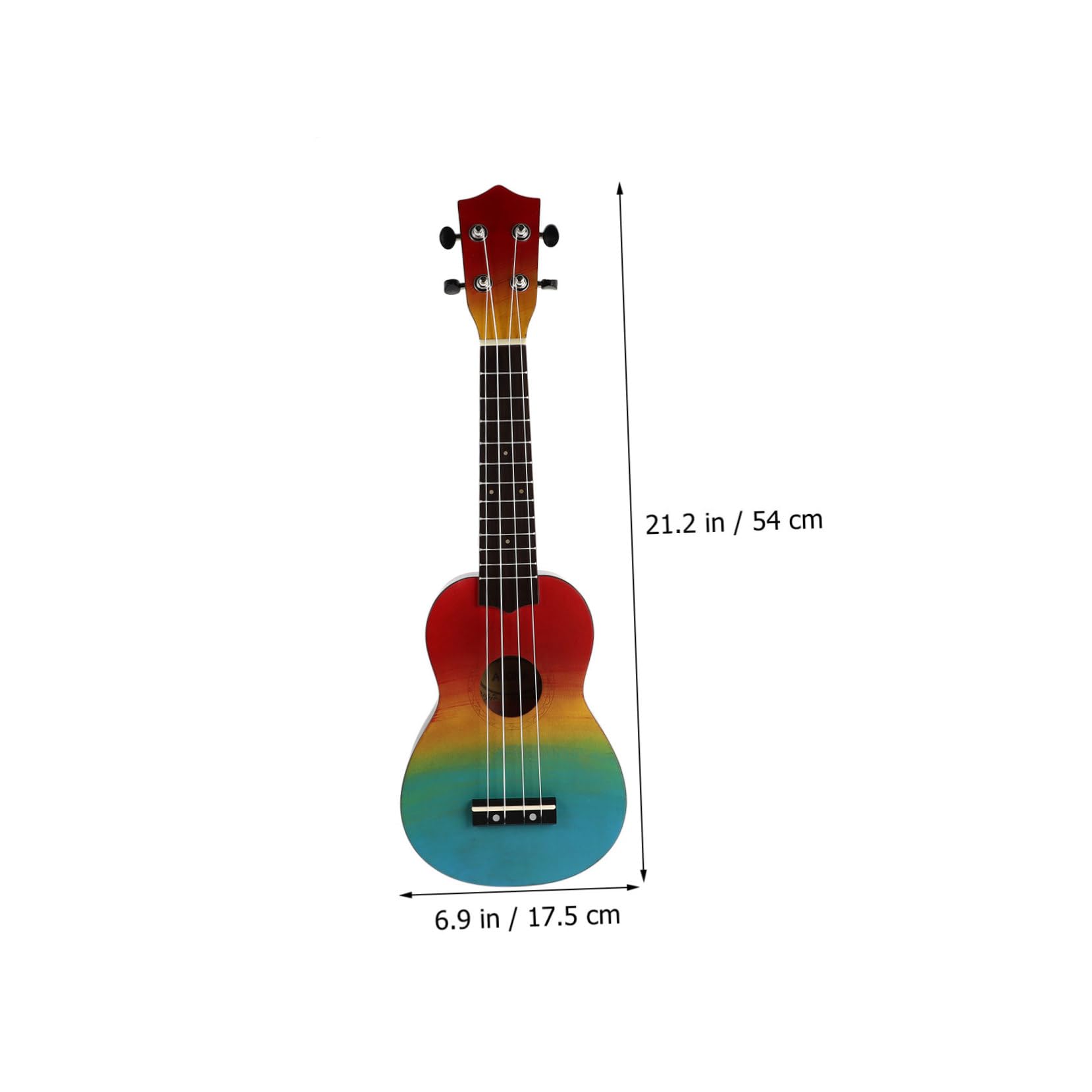Toyvian Ukulele Chitarra in Legno Naturale da Strumento Musicale Giocattolo per Principianti Impugnatura Comoda