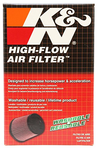 Image of K&N Universal Clamp-On Air Filter: High Performance, Premium, Washable, Replacement Engine Filter: Flange Diameter: 2.25 In, Filter Height: 5 In, Flange Length: 0.875 In, Shape: Round, RD-0610