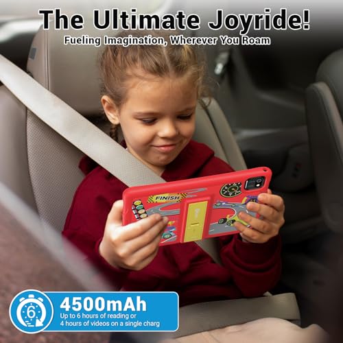Image of Contixo 10 inch Kids Tablet - K103 Android Learning Tablet with Exclusive 80 Disney Storybooks (Value $350), 32GB Storage, WiFi, Parental Controls & Kid-Proof Case - Red