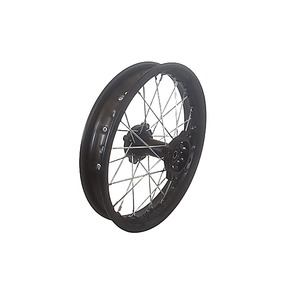 Dirtbike Stahlfelge Pitbike Rad Ersatzfelge 1,85 x 14 Zoll hinten 12 mm Achse
