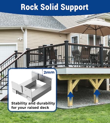 Image of 1PC 6x6 Post Base Anchor for Concrete, Supports Deck Fence Pergola