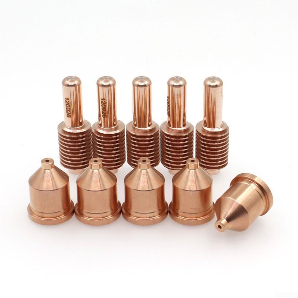 Plasma Cutter Consommables 10pcs Electrodes120926 Buses Torche Tips 60A 120931 Pour 1250 Plasma Cutter