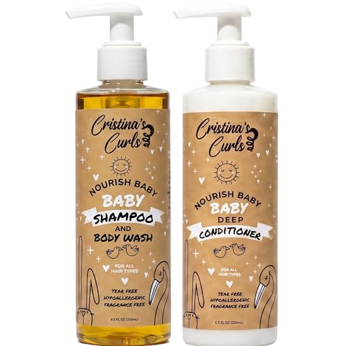 Cristinas Curls Baby Shampoo & Conditioner Set Gentle Cleanse Plus Soft Detangling