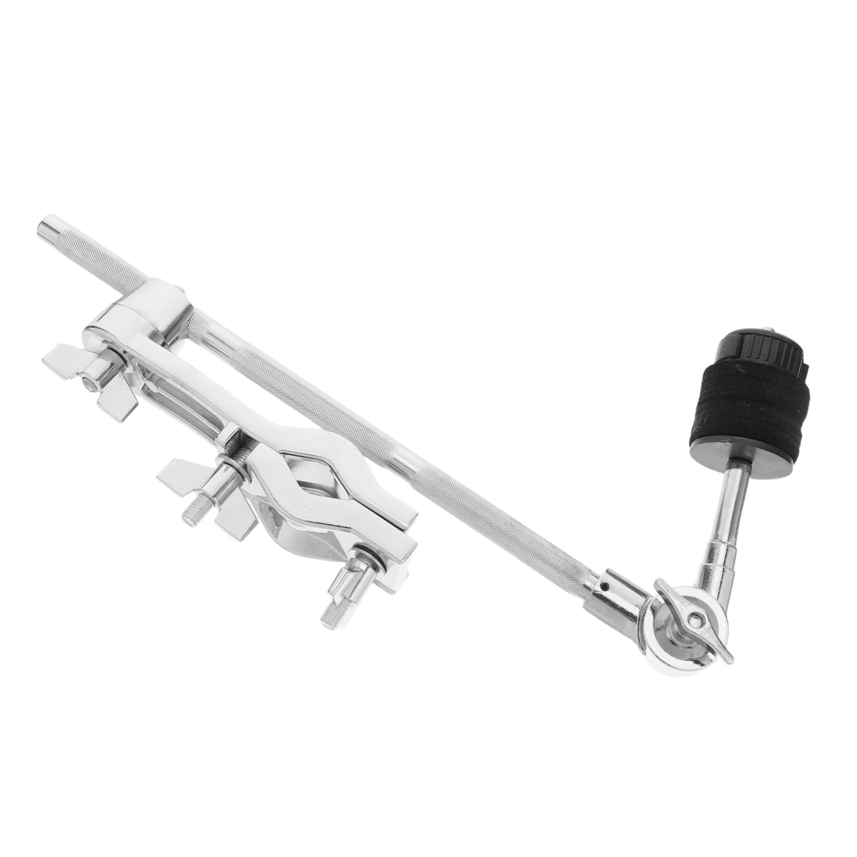 BESTonZON Stojak na perkusję Stacker Boom Mount Cymbal akcesoria perkusyjne ramię statywu do talerzy stojak na talerze typu boom Uchwyt pręta L-ramię Metal Srebrny