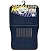 BDK Classic Carpet Floor Mats for Car & Auto - Universal Fit -Front & Rear with Heelpad (Blue) - MT-100-BL