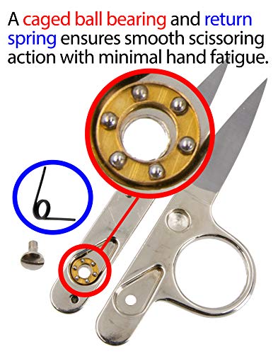 Ultima 4.5” Thread Nippers – Hot Forged Precision Thread Snips, Embroidery Snipper & Seam Cutter (Single Pack) - Thumbnail 3